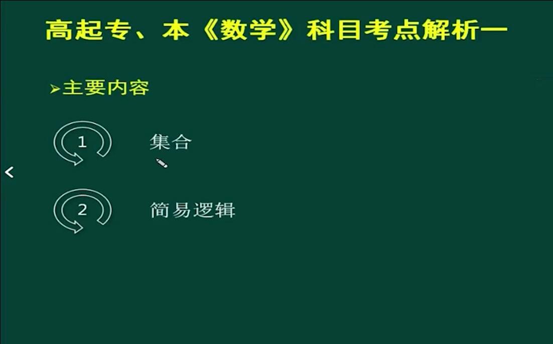 2021年安徽成人高考高起專、本《數學》科目考點解析一